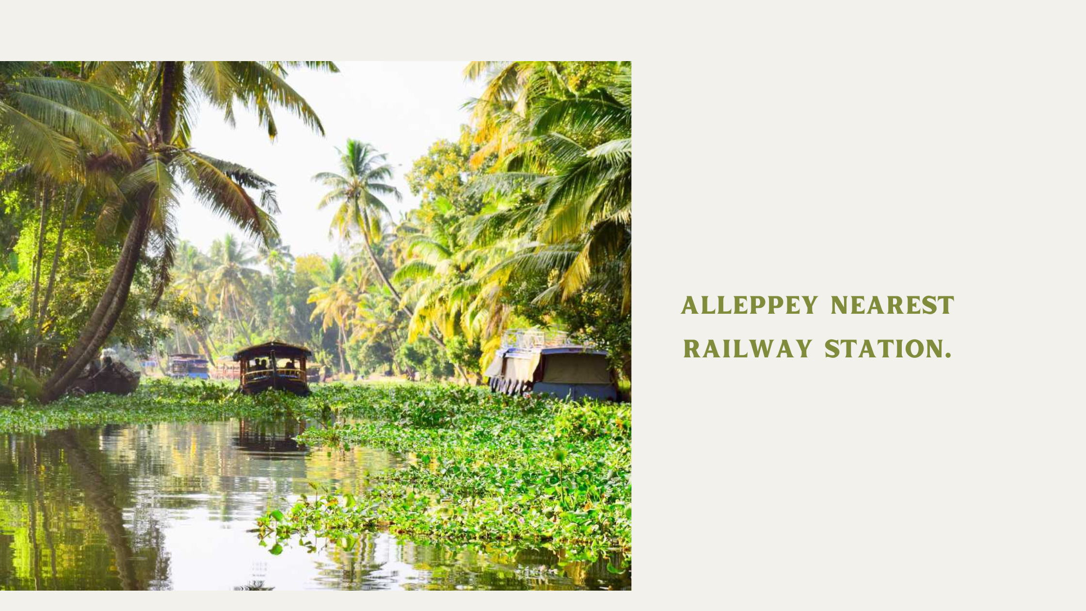 Alleppey Nearest Railway Station