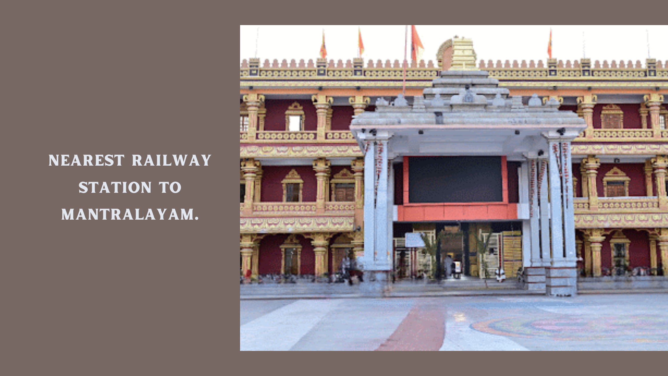 Nearest Railway Station to Mantralayam