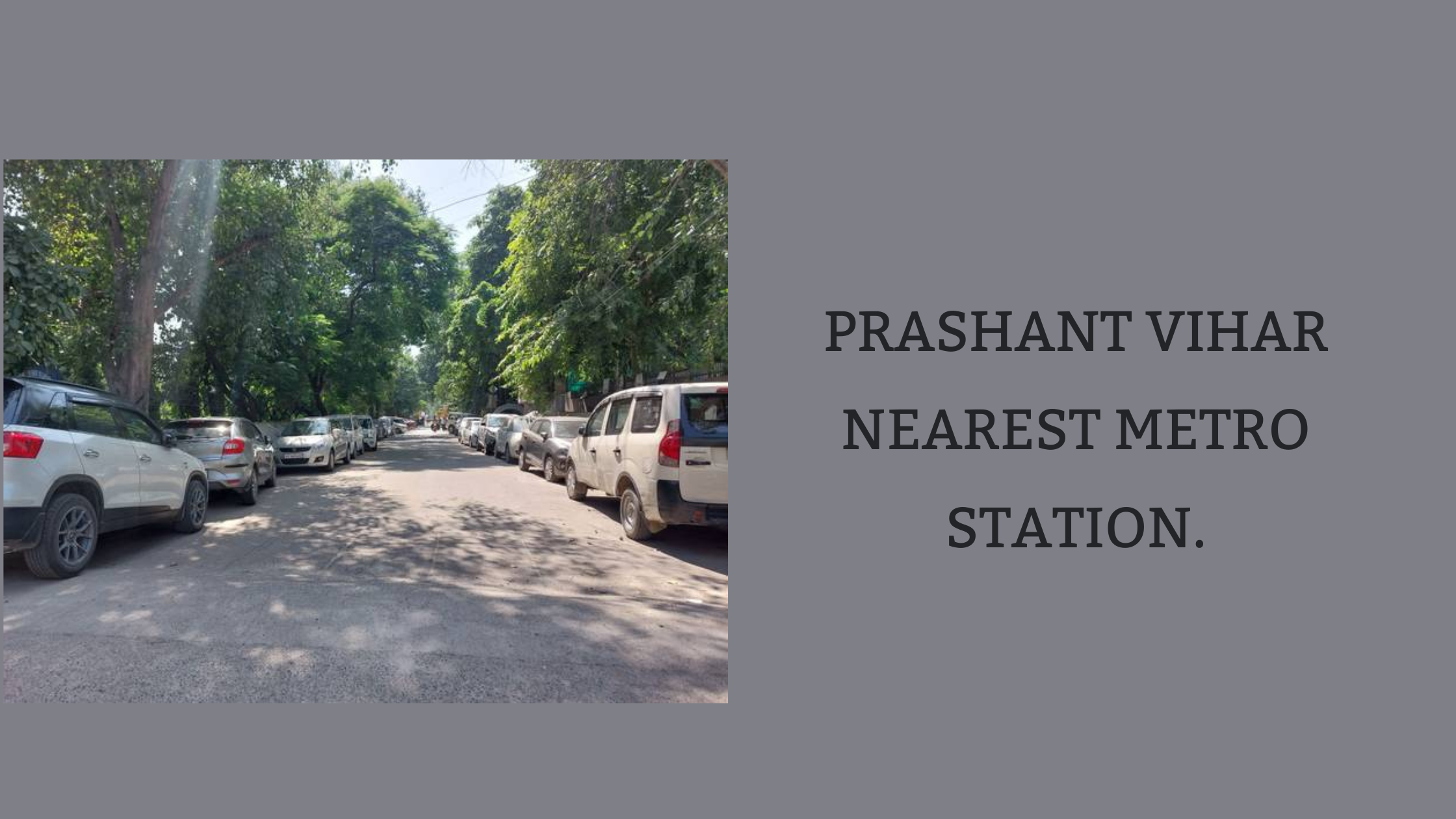 Prashant Vihar Nearest Metro Station