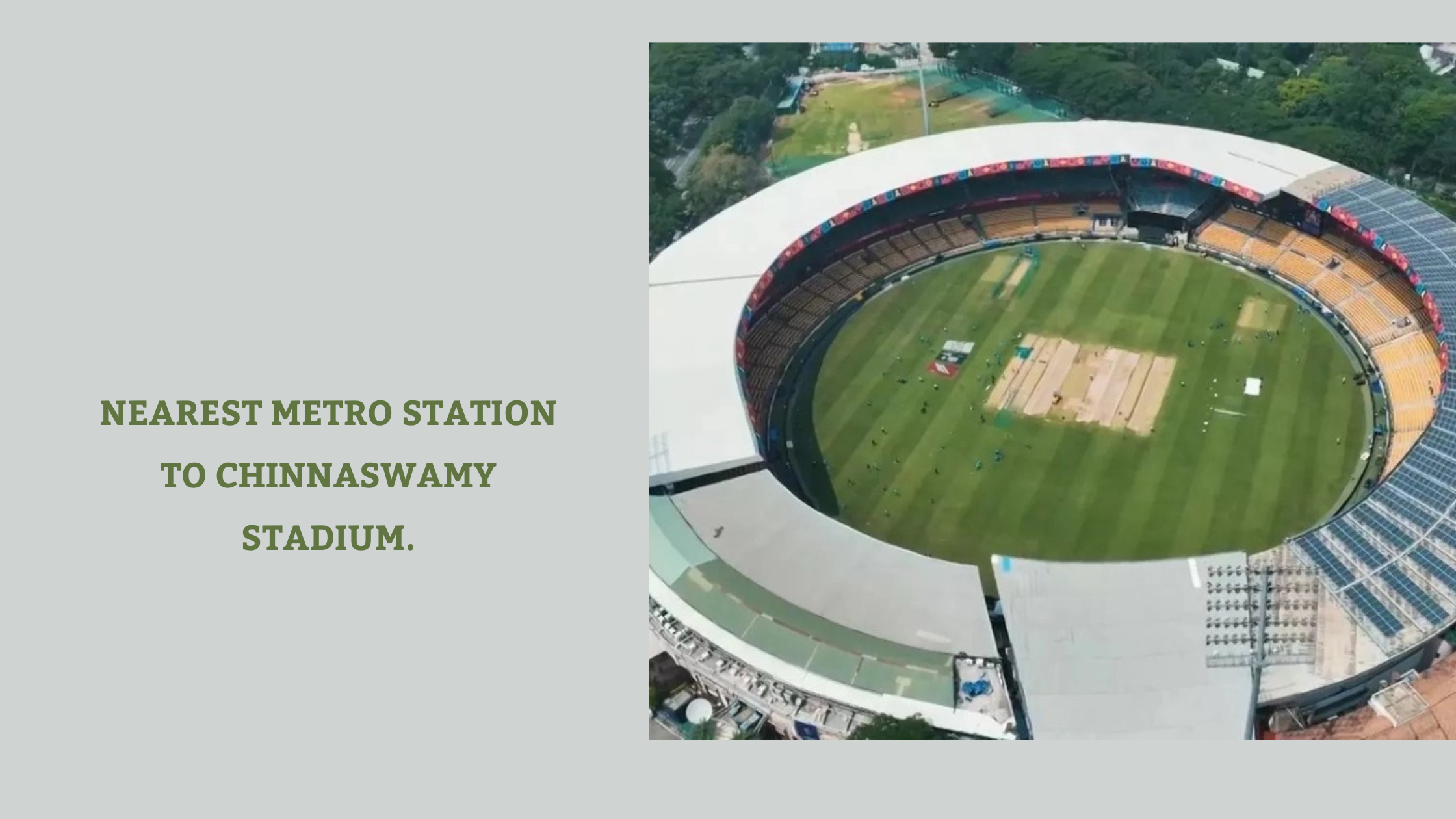 Nearest Metro Station to Chinnaswamy Stadium