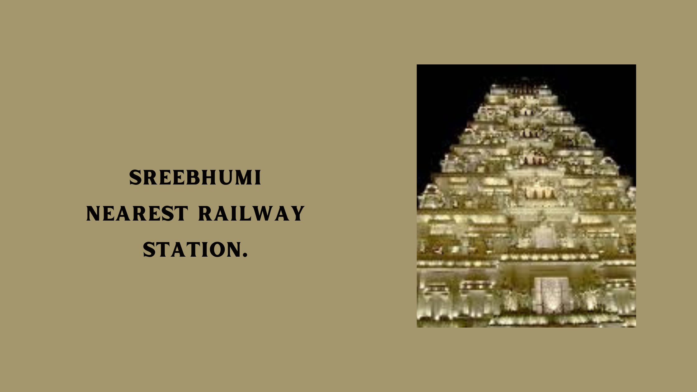 Sreebhumi Nearest Railway Station