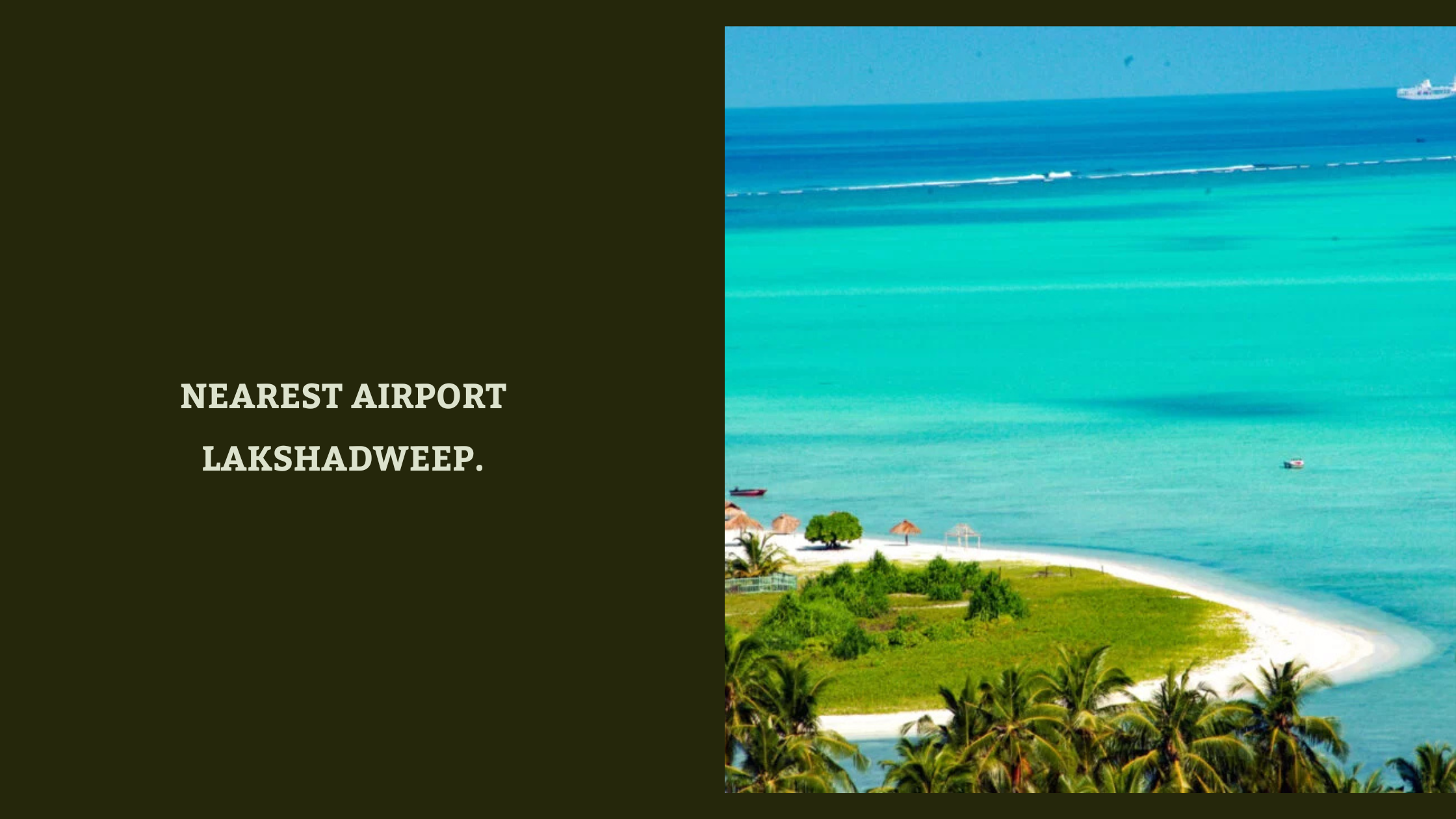 Nearest Airport Lakshadweep​