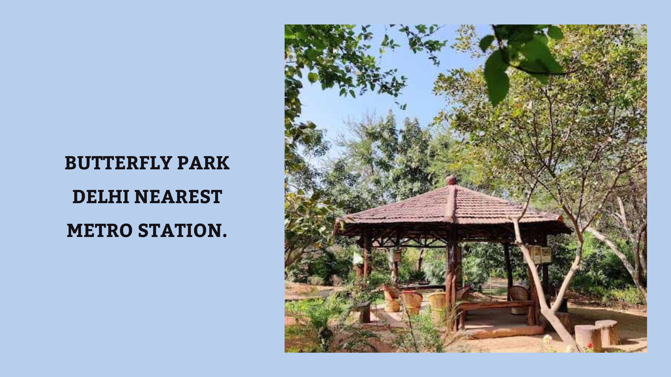 Butterfly Park Delhi Nearest Metro Station